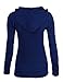 MBJ WJC593 Womens Thermal Knit Zip Hoodie S DARK_NAVY