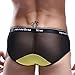 Binmer(TM)Mens Sexy Breathe Underwear Briefs Bulge Pouch Shorts Triangle Underpants (M, yellow)