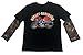 Harley-Davidson Little Boys' Motorcycle Tee w/Mesh Tattoo Sleeves 1070641 (4T) Black