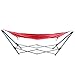 Portable Hammock with Stand-Folds and Fits into Included Carry Bag for Easy Travel-Perfect for Backyard, Pool, Beach, Hiking by Pure Garden -Red
