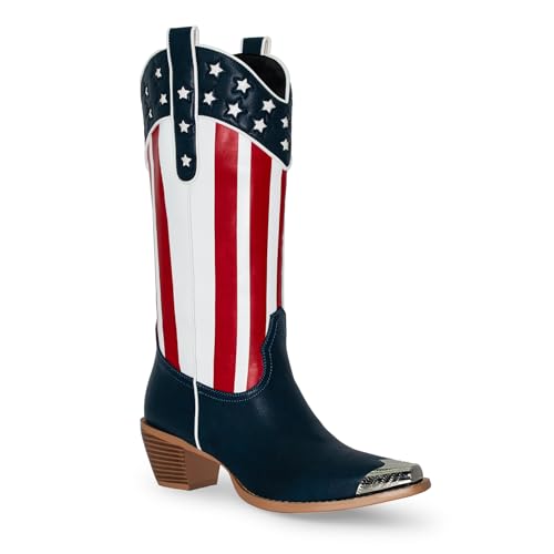 Womens American Flag Cowboy Boots