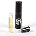 Twist-Up Perfume Atomizer 4 Piece Set- Includes Two Refillable Perfume Atomizers in a Custom Leather Carrying Case. Perfect for Traveling with Your Favorite Perfume! (Black Leather Pouch Set)