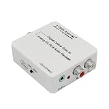 J-Tech Digital Optical SPDIF Toslink / Coaxial Digital to Analog Audio Decoder Converter with PCM , 5.1 Dolby Digital & DTS