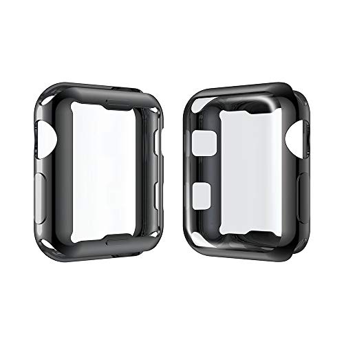 Insaneness TPU Silicone Cover Shield Guard for Apple Watch Series 1/2/3 42mm (Black)