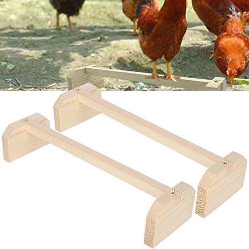 YMZ 2 x groÃe Hühnerstange aus Holz für groÃe Vögel, Hühner, Papageien, Aras. – Bild 7