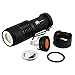 AR happy online 5 Pack AR-100 LED Flashlight, 3 Light Modes, Water Resistant, Mini Zoomable Flashlight Torch with Clip for Indoor, Outdoor, Camping, Hiking and Cycling