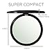 NATRULAX Superior Quality Dual Sided 10 x & 1 x Magnifying Compact Mirrors - 4 Inch Diameter-Ideal For Makeup & Eyebrow Removal -Perfect For Purses & Travel - Excellent Gift.