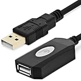 Fosmon USB 2.0 Extension Cable (33 FT), USB Extra Long Extender Cord - Type A Male to Female for PS3 PS4 Slim Pro, Xbox One S X 360, PC Computer Laptop Printer Camera & More