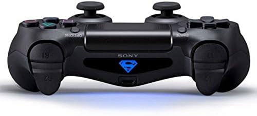 MightyStickers® 2X PS4 Light Bar Decal LED Stickers Remote DualShock 4 Wireless Controller PlayStation 4 - Small Villa Hero Metropolis City Superman of Steel