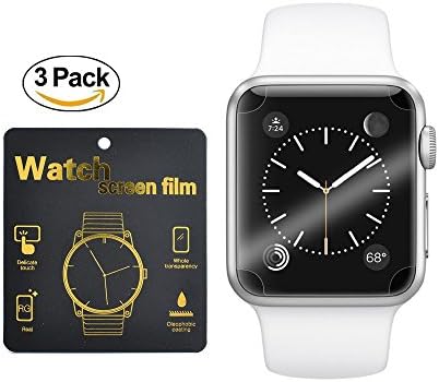 Apple Watch 42mm Smart Watch Screen Protector [3Pack] Thierfy [Scratch Resistant][Anti-Bubble] Screen Protector for Apple Watch 42mm Series 1 and Series 2