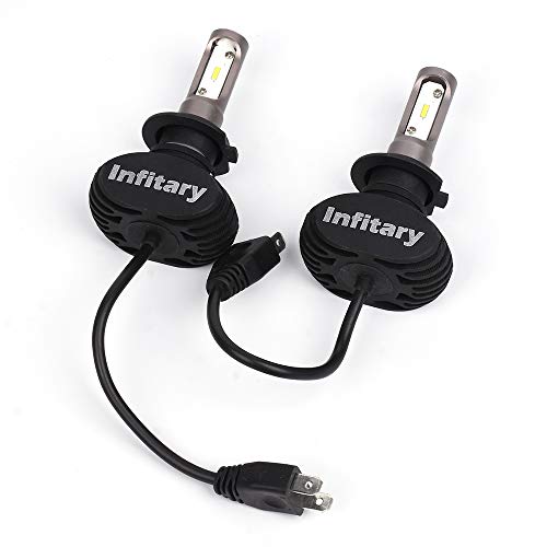 ALUNAR H7 Car LED Headlight Bulbs H4 Hi/Lo All-in-One Conversion Kit Plug Play White CSP Chip 50w 8000lm Auto Head Lamp 12V Replace LED Headlight Bulb Vehicle Lighting