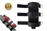 Xislet Offroad Roll Bar Fire Extinguisher Holder for UTV RZR Ranger Can Am Maverick X3 Commander Extinguisher Mount Durable Stitching Velcro with Metal Buckle Quick Release