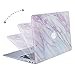MOSISO Compatible with MacBook Air 11 inch Case (Models: A1370 & A1465), Plastic Pattern Hard Shell Case & Keyboard Cover Skin & Screen Protector, Pink Marble