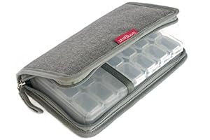 Image of LeanTravel 7 Day Travel Premium Pill Case Small Organizer & Passport Wallet with 5 Pockets - Small