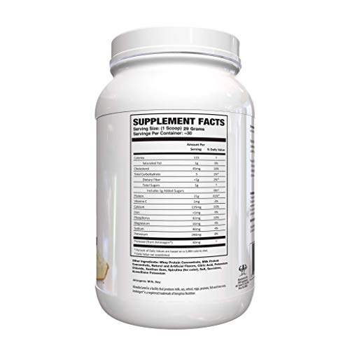 BNB 100% Whey Protein - Key Lime Pie Flavor- 21g of Protein per Serving - 30 Servings - Mixes Easily - Delicious Protein Recovery Shake - by BNB Supplements