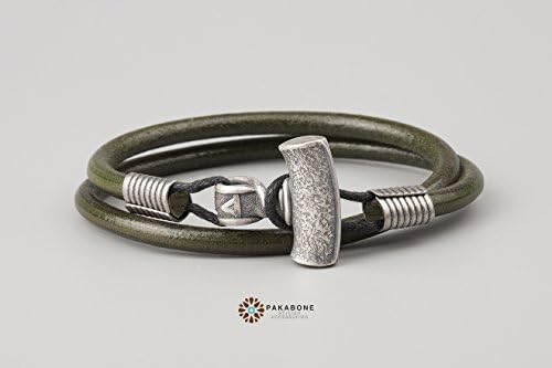 Viking Bracelet with Thor's Hammer Mjolnir