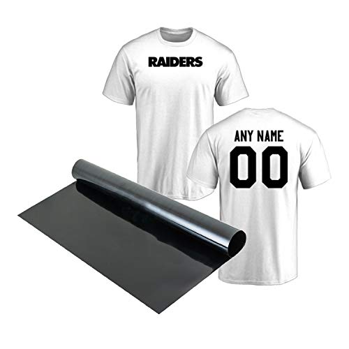 houseables heat transfer vinyl htv roll 5 feet x 15 inches black