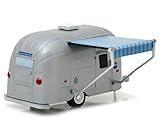GREENLIGHT 1:64 HITCHED HOME SERIES 1 - VINTAGE AIRSTREAM BAMBI WITH AWNING SILVER 34010-F