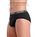 DAVID ARCHY Men's Briefs Rayon Made From Bamboo Underwear Pouch Breathable Super Soft Comfort Briefs Lightweight No Fly 4 Pack