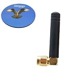 HQRP SMA Male 46MM GSM GPRS 433MHz Antenna 2DBI for Wireless Bluetooth RF Transceiver Module Serial RS232 Megasquirt/Adaptronic Plus HQRP Coaster