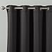 Best Home Fashion Thermal Insulated Blackout Curtains - Antique Bronze Grommet Top - Black - 52