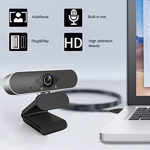 1080P Webcam with Microphone, USB Web Camera for Computer, Streaming Webcam for PC Laptop/Desktop, Zoom/Skype/Teams… - Image 2