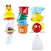Bath Toys, Safe&Care Baby Bathtime Toys Fun Animals and Stacking Cups 8pcs Cute Educational Toys for Toddlers Boys & Girls with Mesh Bath Toy Organizer