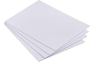 BENECREAT 4 Pack White Foam Boards, 16.5x11.8Inch PVC Foam Sheet, Poster Board for Office Art Projects Paintings Prints Craft