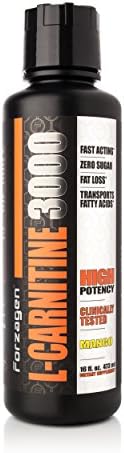 FORZAGEN Liquid L-Carnitine 3000mg: Clinically Tested | Fast Acting Fat Burner | Zero Sugars, Transports Fatty Acids | HIgh Potency | Metobolic Enhancer | Lower Body Fat and Get Ripped (Mango)