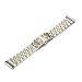 SHANGPULE Compatible with Versa/Versa 2 Metal Bands(Silver + Gold)