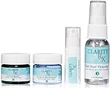 ClarityRx Moisture On the Go Kit - Contains Daily Mineral Spray - Soothing Cucumber Mask - Hylauronic Acid Serum - Soothing Recovery Cream