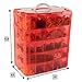 LifeSmart USA Stackable Storage Container Red 50 Adjustable Compartments Compatible with Lego Dimensions LOL Surprise Littlest Pet Shop Arts and Crafts and More (5 Tier)