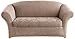 SureFit Stretch Jacquard Damask 2-Piece - Loveseat Slipcover - Mushroom (SF40159)