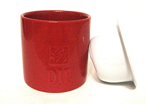 Gourmet Du Village Vegetable or Chip Dip Chiller, Cranberry Red, 1 Cup Capacity