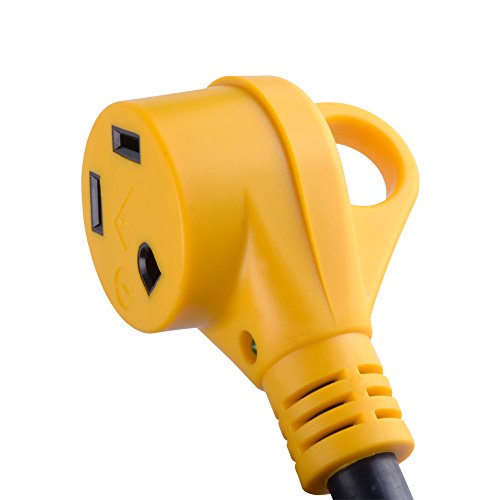 LeisureCords 25' Power / Extension Cord with 30 AMP Male Standard/30 AMP Female Locking Adapter - Thumbnail 3