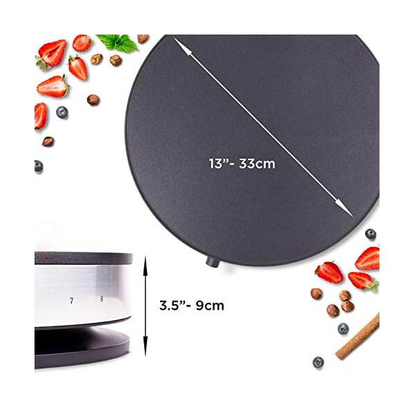 Duronic-Crepe-Maker-PM131-33cm-Electric-Pancake-Machine-1300W-Cook-Traditional-French-Crepes-and-Galettes-Large-13-Non-Stick-Hot-Plate-Adjustable-Temperature-Includes-Creperie-Utensils Duronic Crepe Maker PM131 | 33cm Electric Pancake Machine | 1300W | Cook Traditional French Crêpes and Galettes | Large…