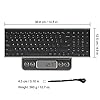 Arteck 2.4G Wireless Keyboard Stainless Steel Ultra Slim UK Layout Keyboard with Numeric Keypad for Computer/Desktop/PC…