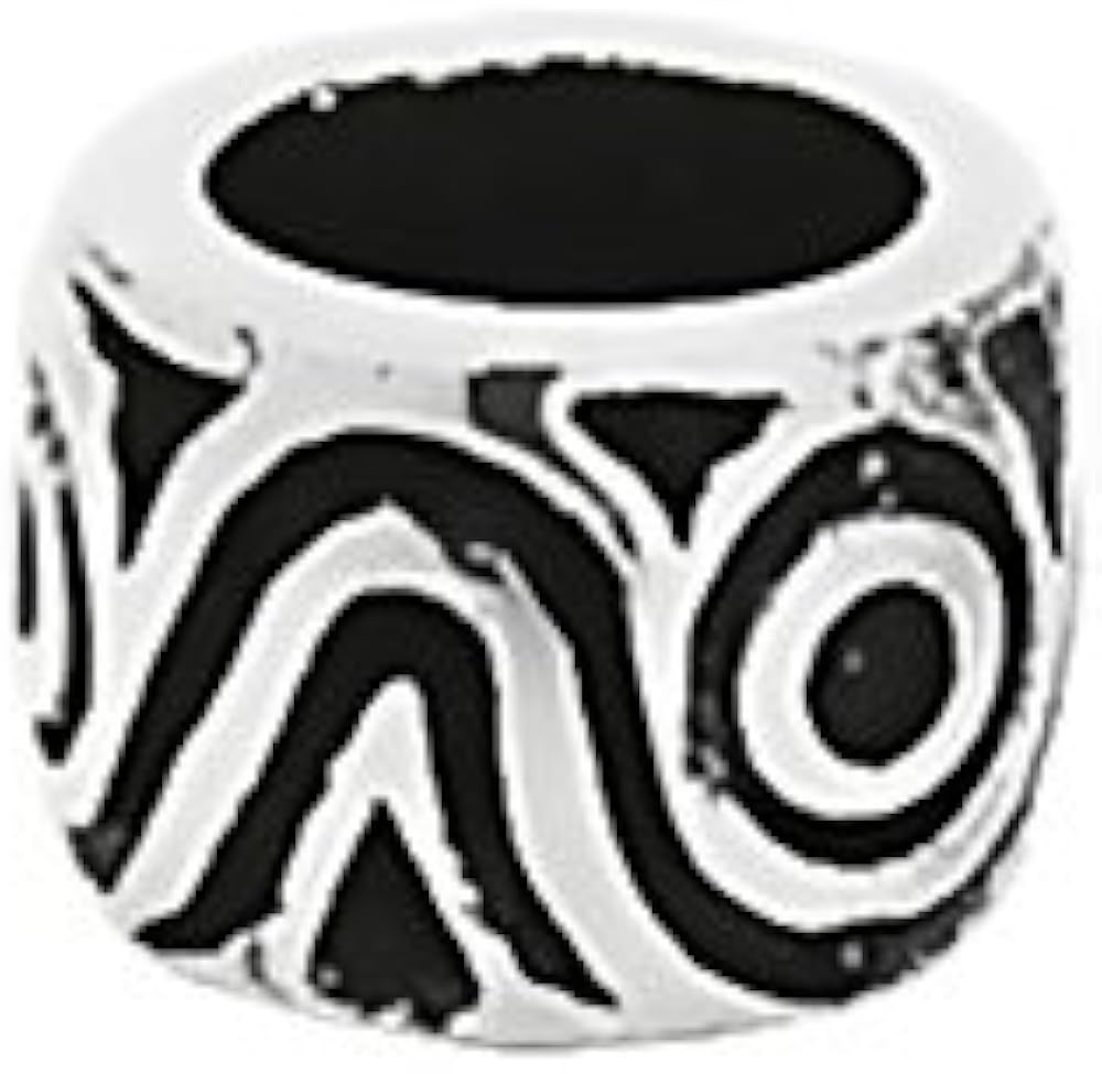 NKlaus 925 Sterling Silver Celtic Gothic bead for braids chains and beard Vercana 7141