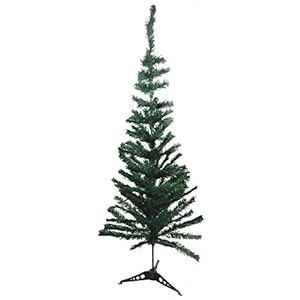 Fourwalls Artificial Pencil PVC Pine Christmas Tree with Stand (2 Feet, Green)