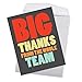 NobleWorks - Coach Thank You Greeting Card with Envelope Group, Coworker, Gang (Big 8.5 x 11 Inch) Big Thanks From The TeamJ6884TYG-US