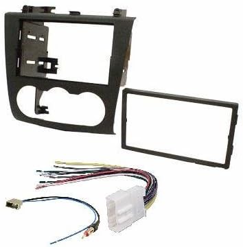 Nissan Altima 2007-2011 Double Din Aftermarket Radio Stereo Installation Dash Kit + Wire Harness and Antenna Adatper