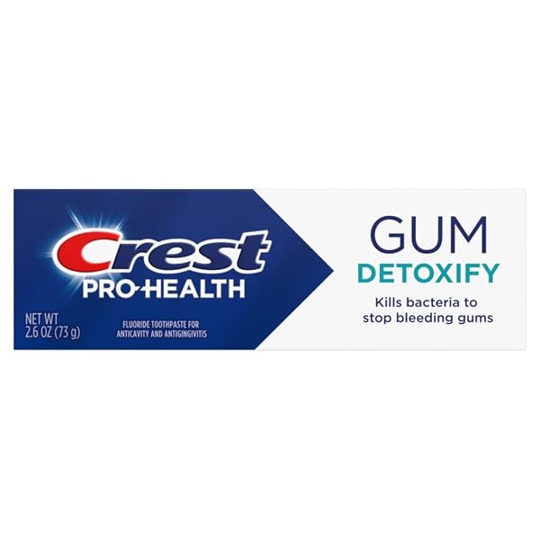 CREST PRO-HEALTH GUM DETOXIFY DEEP CLEAN TOOTHPASTE 2.6 OZ – ANTICAVITY, ANTIBACTERIAL FLOURIDE TOOTHPASTE, CLINICALLY PROVEN, GUM AND ENAMEL PROTECTION, PLAQUE CONTROL