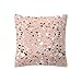 Square 18x18 Inches Decorative Pillowcases Cuekondy Pack of 4 Rose Gold Pink Geometric Print Throw Cushion Cover with Zipper for Bedroom Living Room Sofa Home Decor (G)