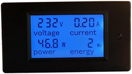 Allrise AC 80-260V 100A LCD Display Digital Current Voltage Power Ammeter Voltmeter with AC current transformer