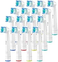 Aster Replacement Electric Toothbrush Heads, Compatible with Braun Oral B Toothbrush Heads, 16 Pack of Compatible Oral B...