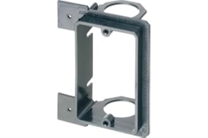 Arlington LVMB1-10 Low Voltage Mounting Bracket for New Construction, Works with 3/4-Inch EMT, 1-Gang, Black, 10-Pack