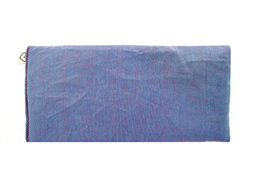 Pack of (4) Unscented Organic Flax Seed Eye Pillows – 4 x 8.5 – Soft & Soothing Cotton – soothing relaxing – purple lilac amethyst