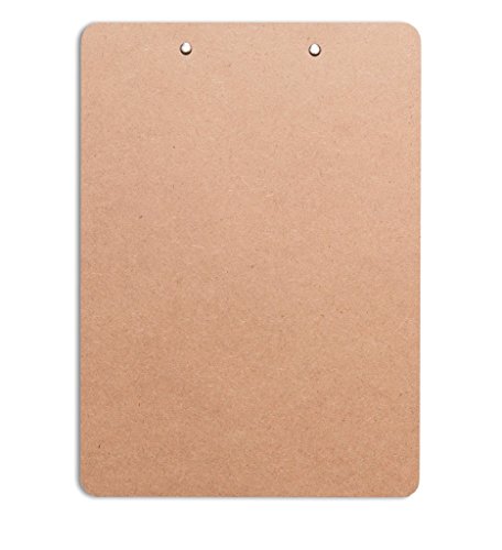 Clipboards (Set of 5) by Office Solutions Direct! ECO Friendly Hardboard Clipboard, Low Profile Clip Standard A4 Letter Size