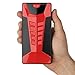 Brightech - SCORPION Portable Car Battery Jump Starter with SmartJump Technology - 10000 mAh Handheld Jump Box and Battery Charger for Electronics and Mobile Devices with Carrying Case - Crimson Red