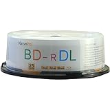 XtremPro BD-R DL 4X 50GB 260Min Double Layer Blu-Ray 25 Pack Blank Discs in Spindle - 11129